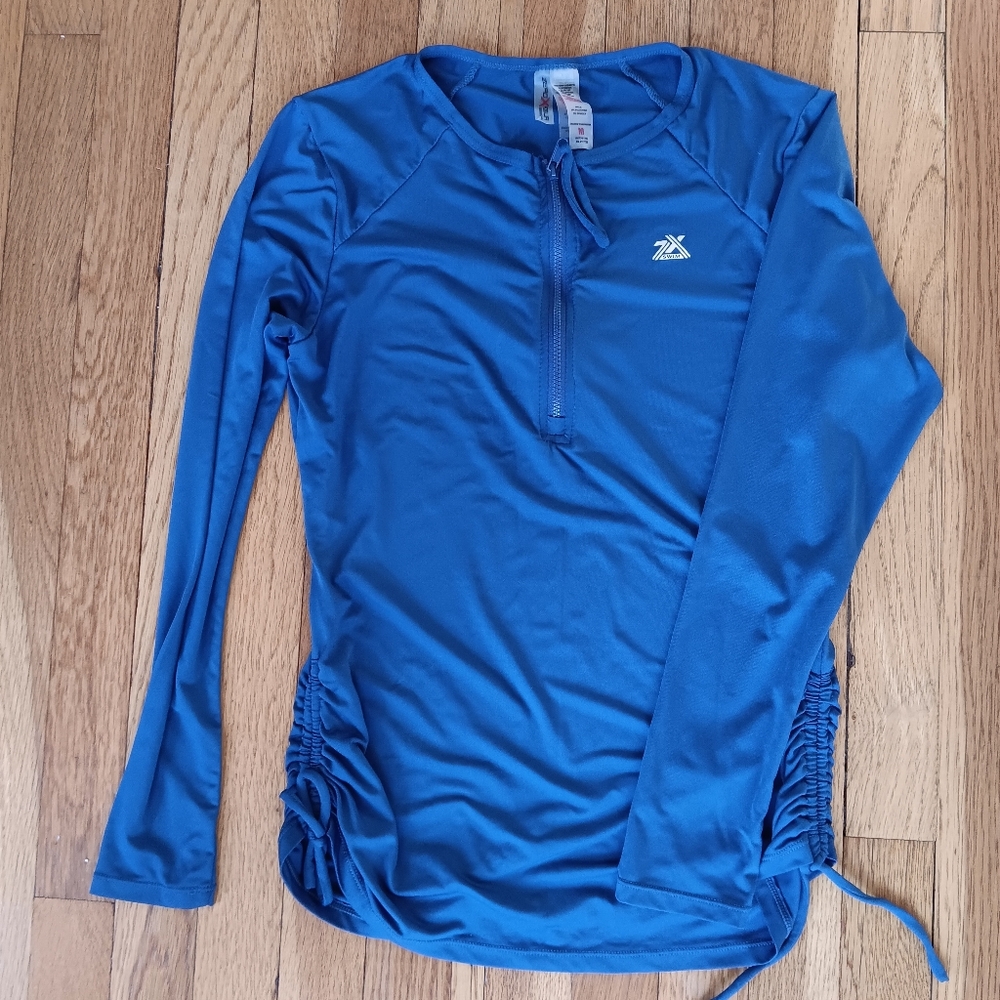 2XU Women's Long Sleeve Blue Swim Coverup